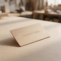 Gutschein von Christians Strahlgravur als Last-Minute-Geschenkkarte für personalisierte Holzgeschenke.